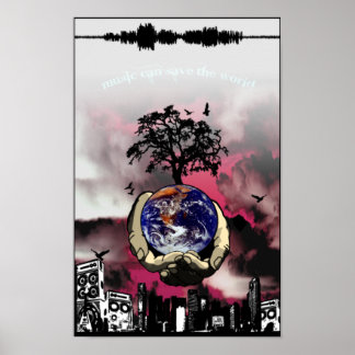 Póster Música pode salvar o mundo