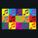 Póster Música Pop Art<br><div class="desc">Música Pop Art. Se Música é o seu passatempo, ocupação ou obsessão, mostre-a com excelentes de t-shirts, canecas, adesivos e muito mais. Eles também são presentes de excelente para outros fãs da Música!</div>