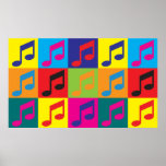 Póster Música Pop Art<br><div class="desc">Música Pop Art. Se Música é o seu passatempo,  ocupação ou obsessão,  mostre-a com excelentes de t-shirts,  canecas,  adesivos e muito mais. Eles também são presentes de excelente para outros fãs da Música!</div>