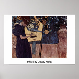 Poster Música por Gustavo Klimt