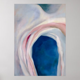 Poster Música rosa e azul por O'Keeffe