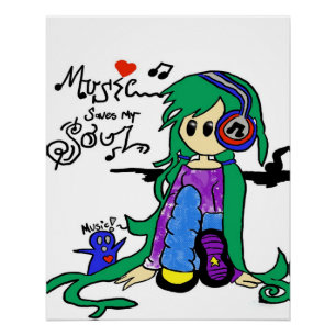 Póster música salva minha alma