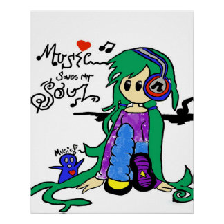 Póster música salva minha alma