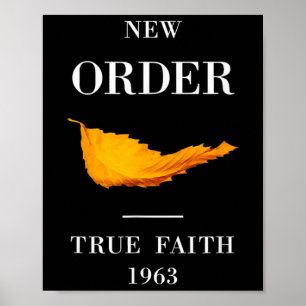 Poster Música Vintage Engraçada New Order True Faith
