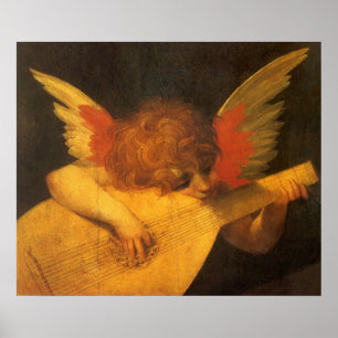 Póster Musical Angel Tocando Luta por Rosso Fiorentino