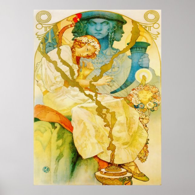 Poster Musical Art Nouveau Vintage (Frente)