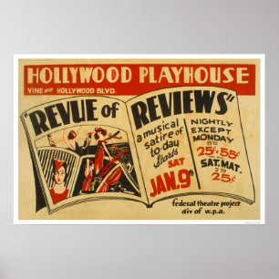 Póster Musical do reexame de Hollywood WPA 1937