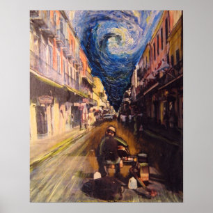 Poster Músico de Nova Orleães