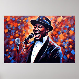 Poster Músicos da banda Jazz