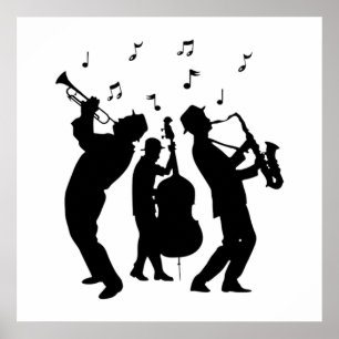 Poster Músicos de Jazz