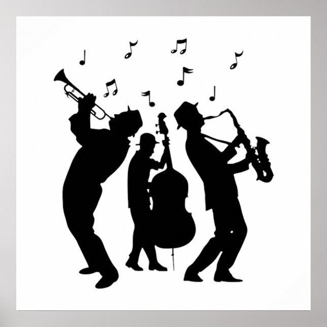 Poster Músicos de Jazz (Frente)