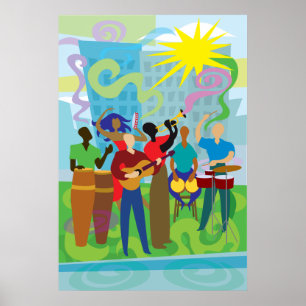Poster Músicos de Salsa