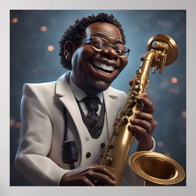 Poster músicos do jazz (Frente)