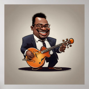 Poster músicos do jazz