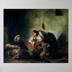 Póster Músicos judaicos em Mogador, 1847