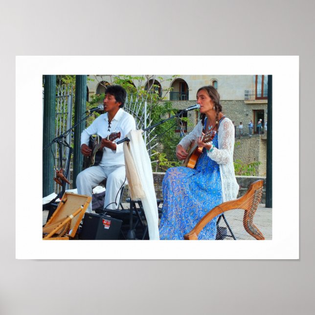 Póster Músicos na Espanha (Frente)