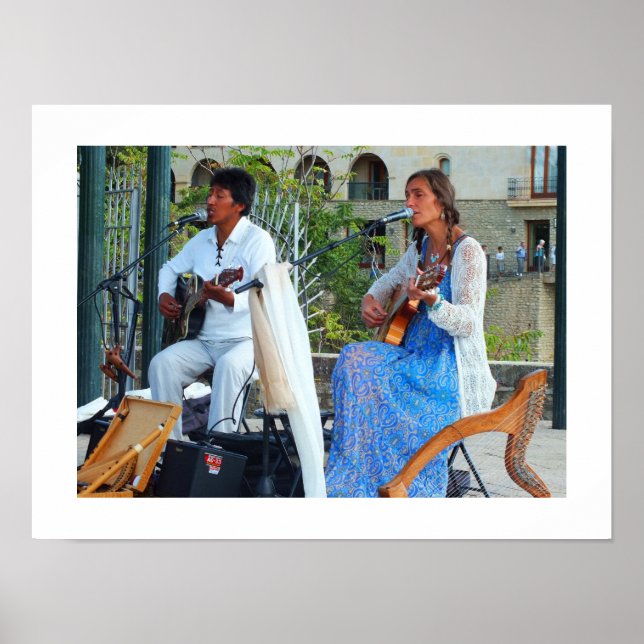 Póster Músicos na Espanha (Frente)