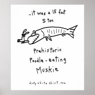 Poster Muskie Comendo Poodle