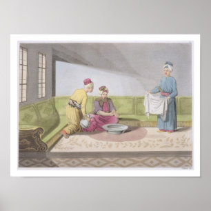 Póster Muslim Performing his Ablutions, plate 34 from Par