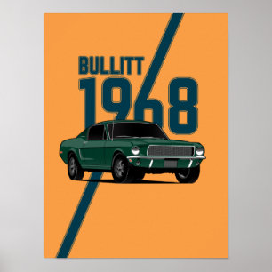 Poster Mustang 1968