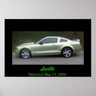 Poster Mustang 2006 do limão da legenda GTA