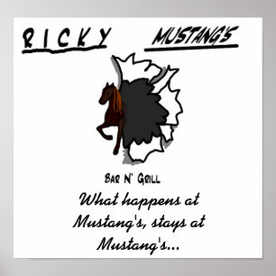 Poster mustangshirtfront, o que acontece no mustang, s…