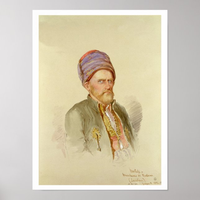 Poster Mustapha - Moslem do Batum, c.1852 (Frente)