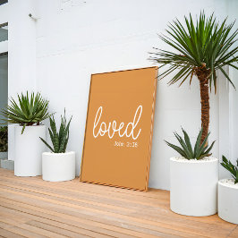 Poster Mustard Love Faith Cote minimalista