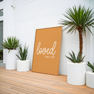 Poster Mustard Love Faith Cote minimalista