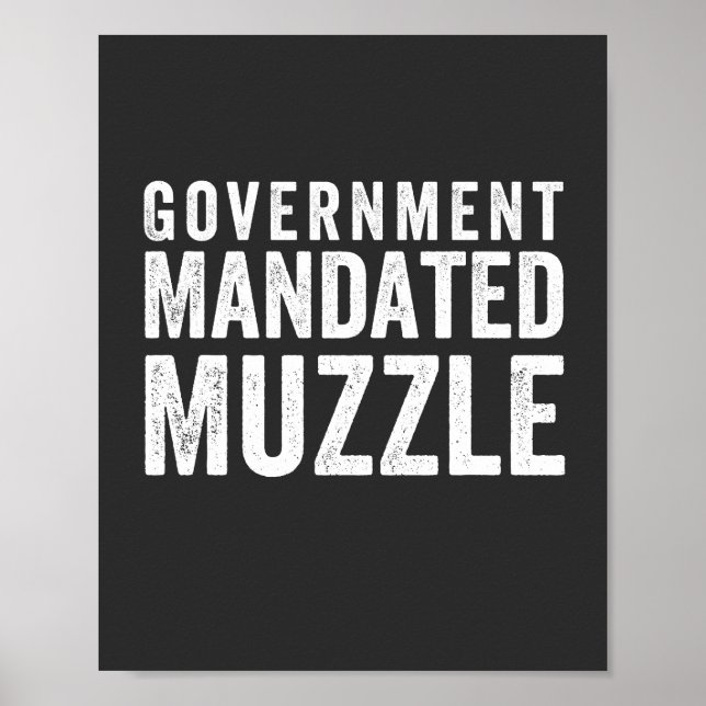 Poster Muzzle Mandado pelo governo (Frente)