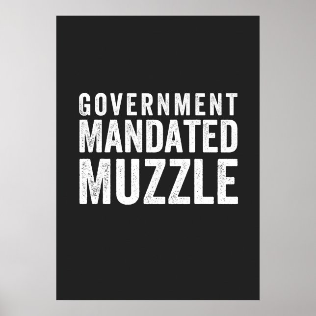 Poster Muzzle Mandado pelo governo (Frente)