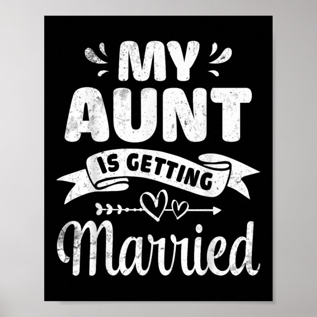 Poster My Aunt Is Getting Married Wedding Marry Uncle Nie (Frente)