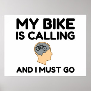 Poster My Bike Is Calling