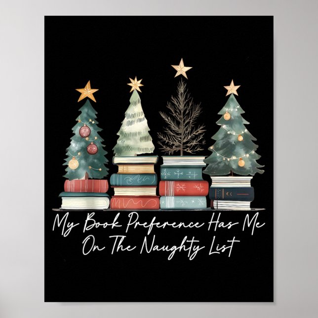 Poster My Book Preference Has Me On The Naughty List Chri (Frente)