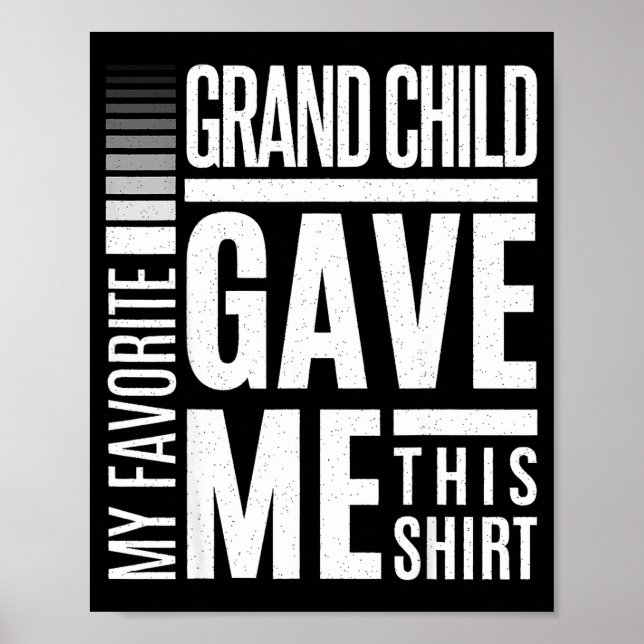 Poster My Favorite Granhild Gave Me This Men Fathers Day  (Frente)