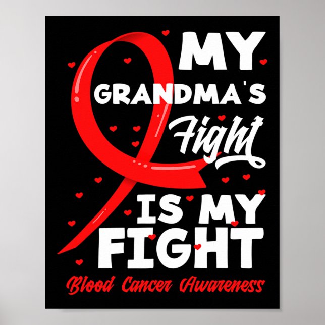 Poster My Grandma's Fight Is My Fight Blood Cancer Awaren (Frente)