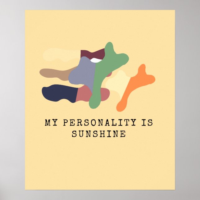 Poster My Personality is Sunshine (Frente)