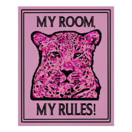 Póster My room, my rules!