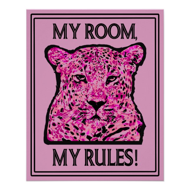 Póster My room, my rules! (Frente)
