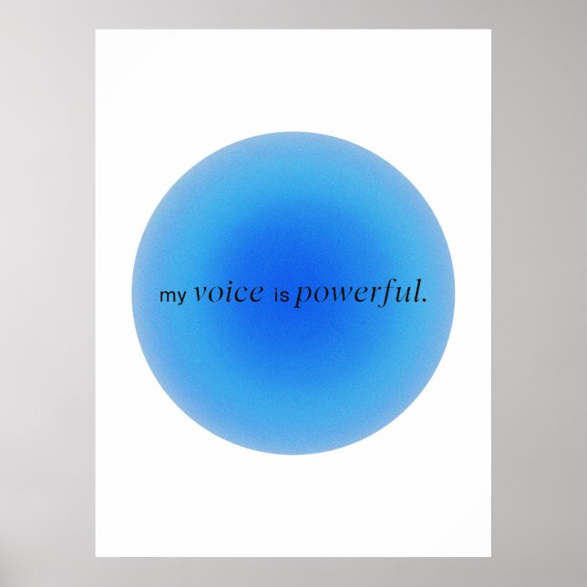 Poster My voice is powerful (Frente)