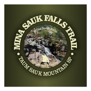 Póster Myna Sauk Falls (rd)