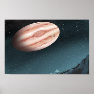 Poster Mysterious night when giant stars are visible.