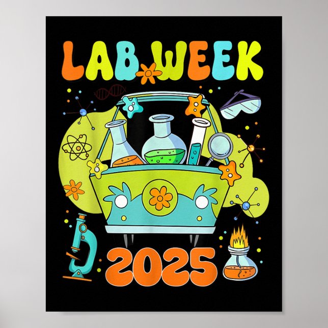 Poster Mystery Machine Of Diagnostics Lab Semana 2025 Med (Frente)