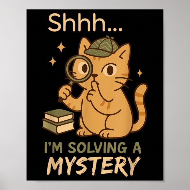 Poster Mystery Reader Bookish Sleuth Gift do Clube Crime  (Frente)