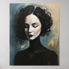 Poster Mystery Woman Portrait Wall Decor