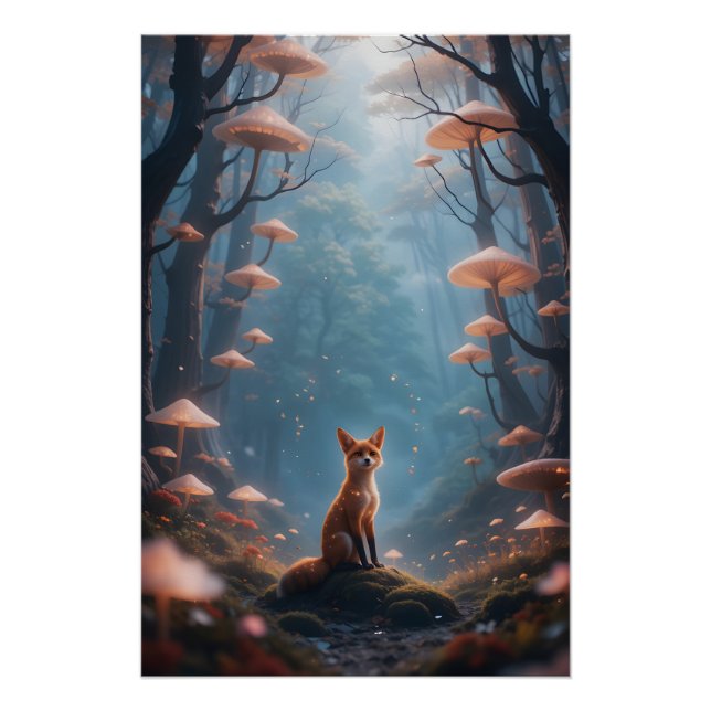 Póster Mystic Forest Fox (Frente)