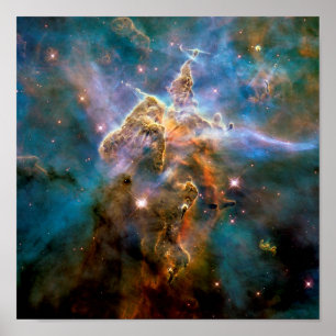 Poster Mystic Mountain Carina Nebula Hubble Photo