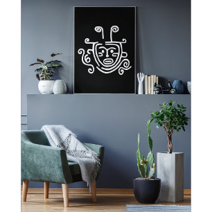 Poster Mystic Vibes: Máscara de Shaman Tribal