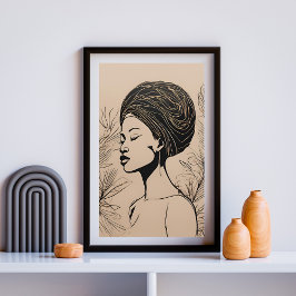 Poster Mystical Feminine African Vibe