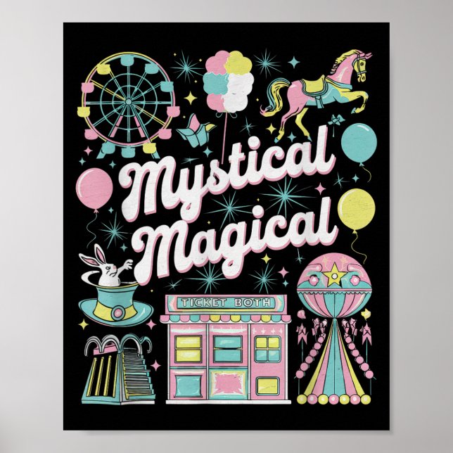 Poster Mystical Magical Retro Aesthetic Space Gift Men Wo (Frente)